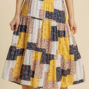 Floral Patchwork Skirt​
